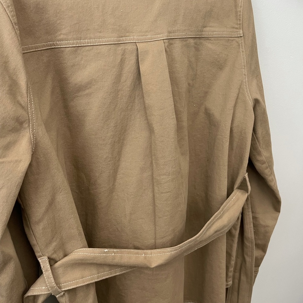 BACKYARD ROSES TAN SHACKET - Picture 3 of 4
